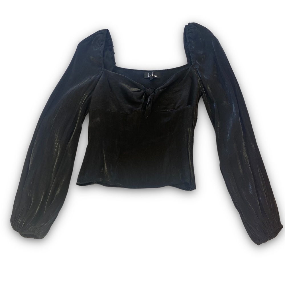 Lulu’s Long Sleeve Shiny Sleek Top